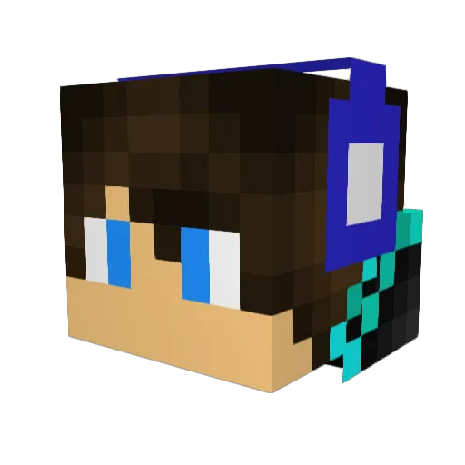 GaryChew Minecraft avatar head, 3D render