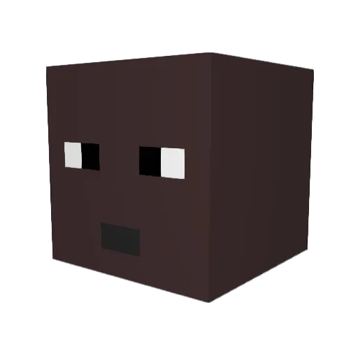 GaryF3488 Minecraft avatar head, 3D render