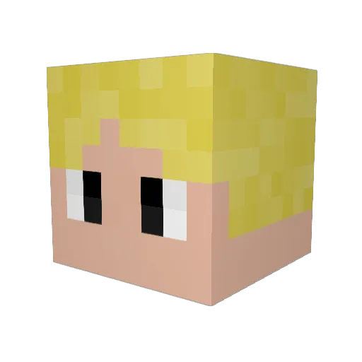 GaryGoodzpeed Minecraft avatar head, 3D render