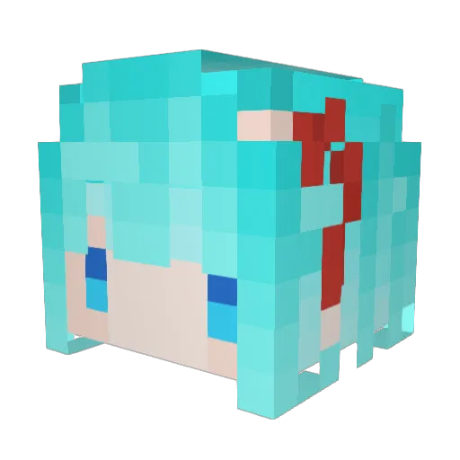 GaryKID Minecraft avatar head, 3D render