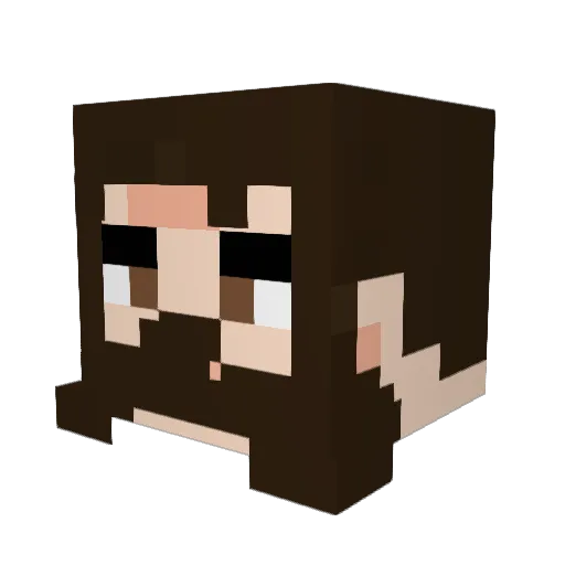 GaryLeon27 Minecraft avatar head, 3D render
