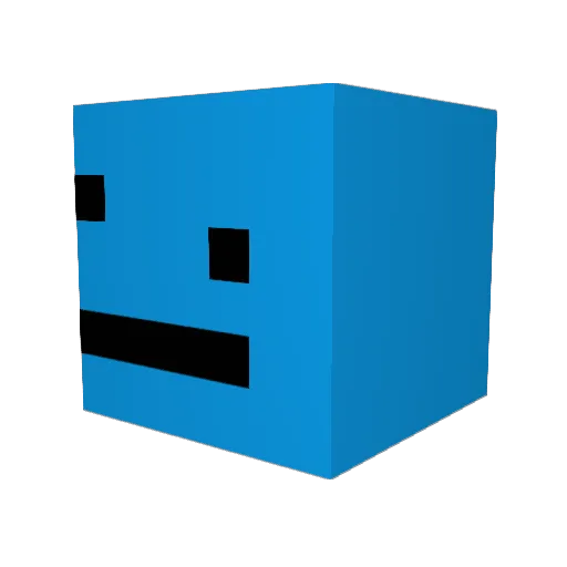 GaryV8 Minecraft avatar head, 3D render