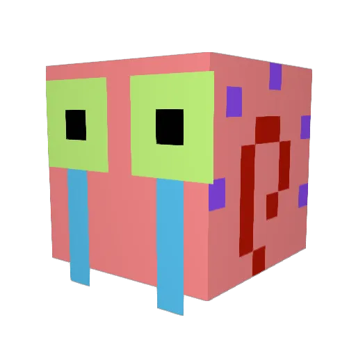 Gary_komm_Heim Minecraft avatar head, 3D render