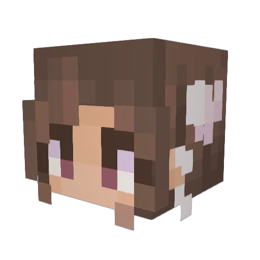 GarzellZ Minecraft avatar head, 3D render