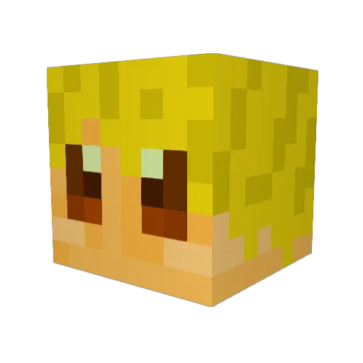 GasMask_ Minecraft avatar head, 3D render
