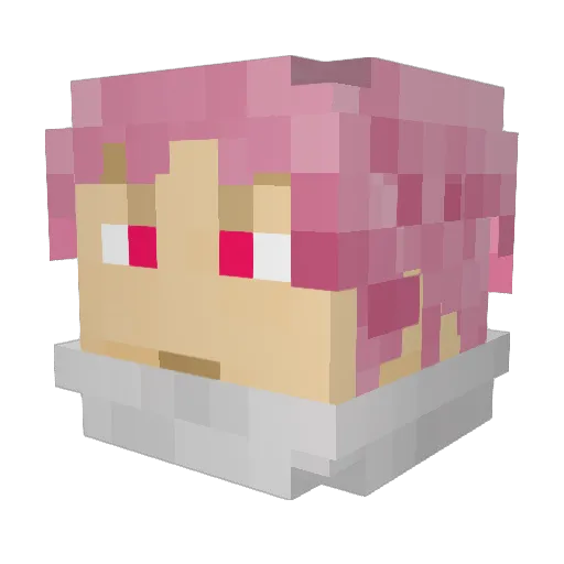 GasMass Minecraft avatar head, 3D render