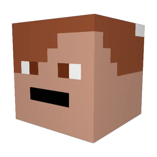 GasPumper Minecraft avatar head, 3D render