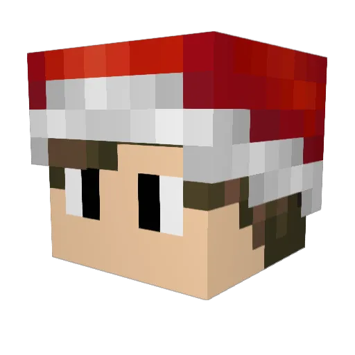GasiekAFK Minecraft avatar head, 3D render