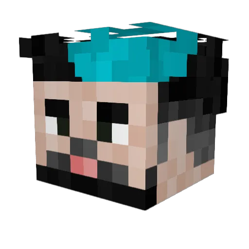 GaslightNova Minecraft avatar head, 3D render