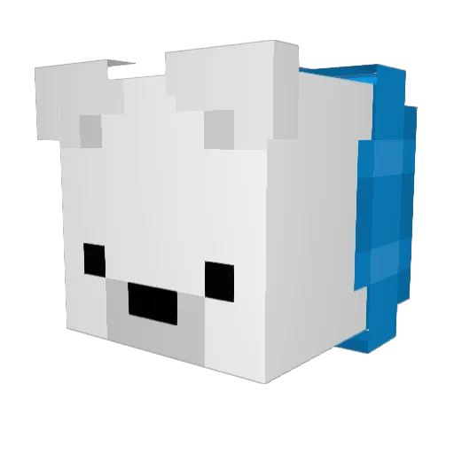GasoFNA Minecraft avatar head, 3D render