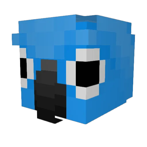 Gasperin13 Minecraft avatar head, 3D render