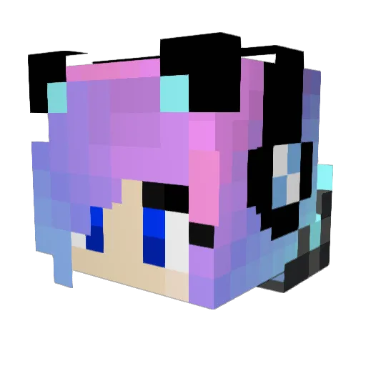 Gaspolito02 Minecraft avatar head, 3D render