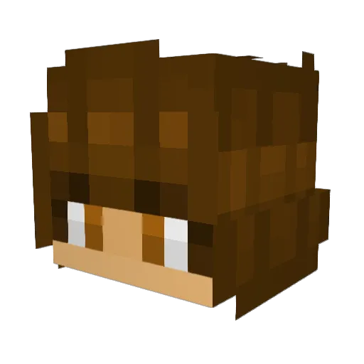 Gasstet Minecraft avatar head, 3D render