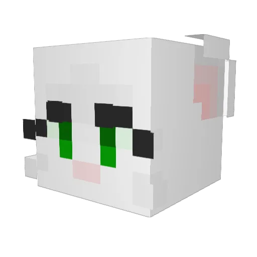 Gastch Minecraft avatar head, 3D render