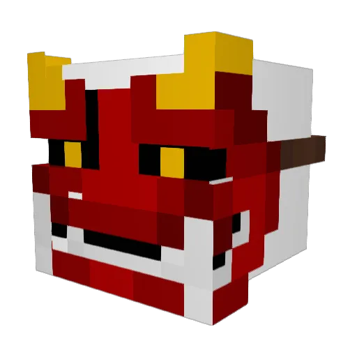 Gastep Minecraft avatar head, 3D render
