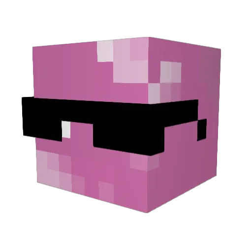 GasterFnaf Minecraft avatar head, 3D render