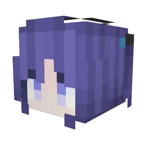 GasterFreddy Minecraft avatar head, 3D render
