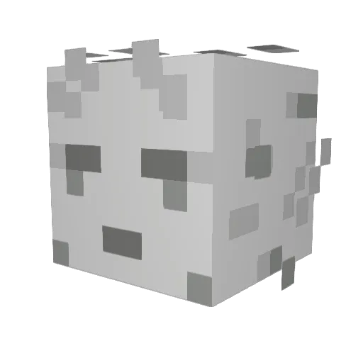 Gastiiii Minecraft avatar head, 3D render