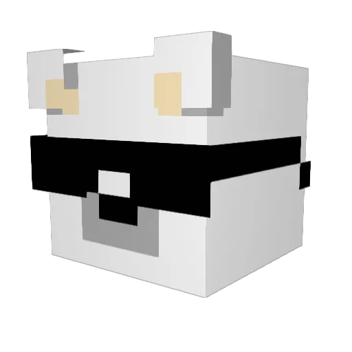 GastonHyper1 Minecraft avatar head, 3D render