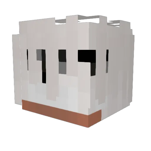 GastyMDA Minecraft avatar head, 3D render