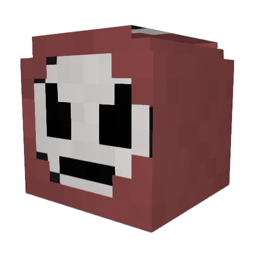 Gat345 Minecraft avatar head, 3D render