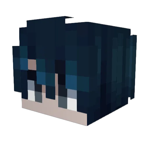 Gatak0 Minecraft avatar head, 3D render