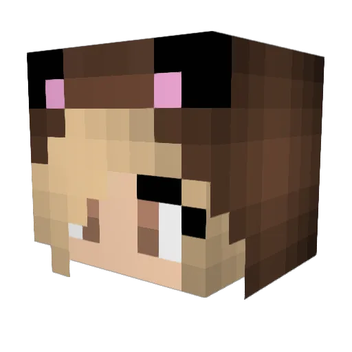 Gate13UR Minecraft avatar head, 3D render