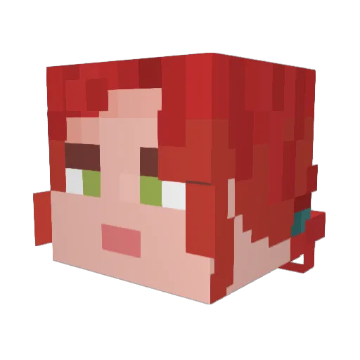 Gathaspar66 Minecraft avatar head, 3D render