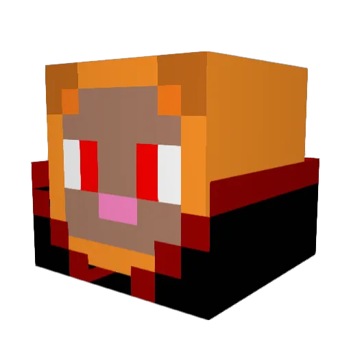 Gatinho00 Minecraft avatar head, 3D render
