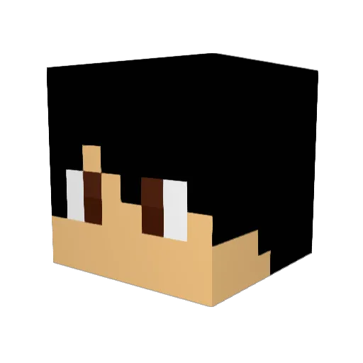 Gatlet Minecraft avatar head, 3D render