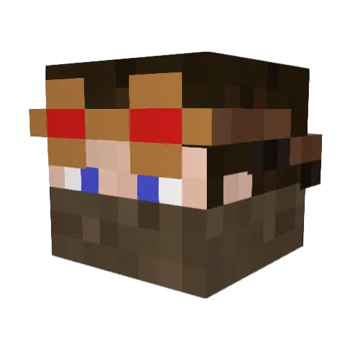 Gatlyn1214 Minecraft avatar head, 3D render