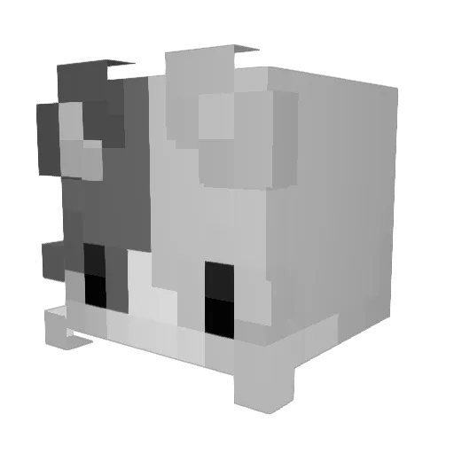 GatoDeNieve Minecraft avatar head, 3D render