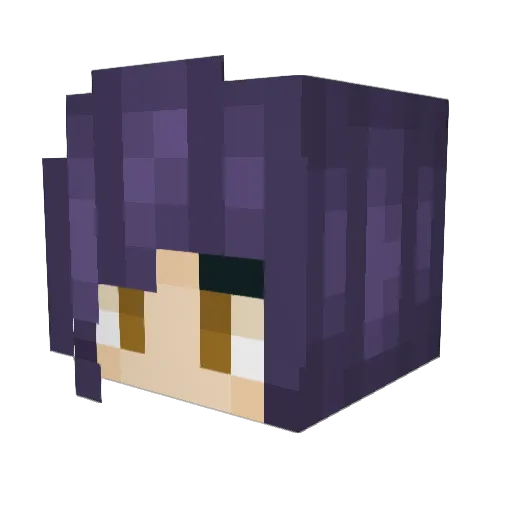 GatoTheCatto Minecraft avatar head, 3D render
