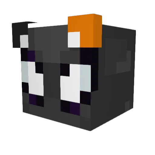 GatoXDXD194 Minecraft avatar head, 3D render