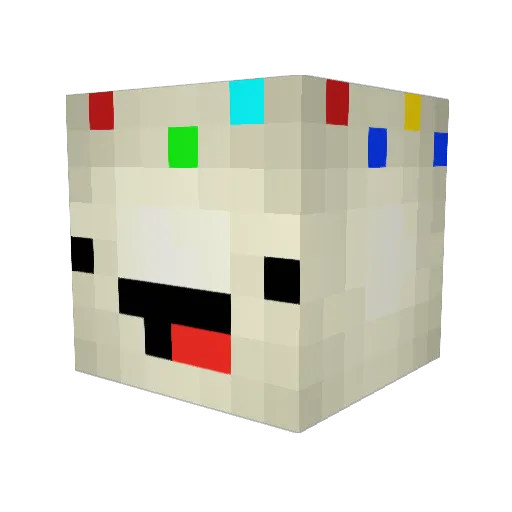 GatoXHD Minecraft avatar head, 3D render