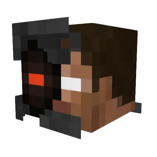 Gatomiau02 Minecraft avatar head, 3D render