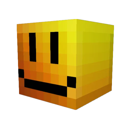 Gatonio Minecraft avatar head, 3D render