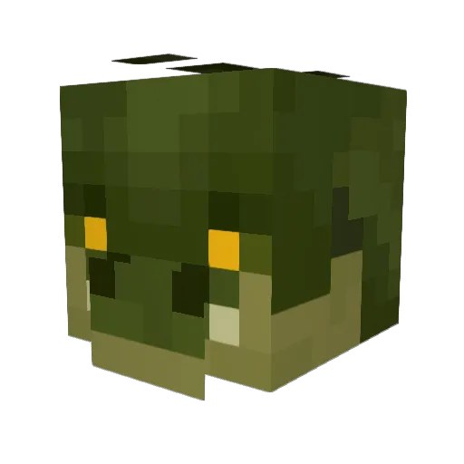 Gator26 Minecraft avatar head, 3D render