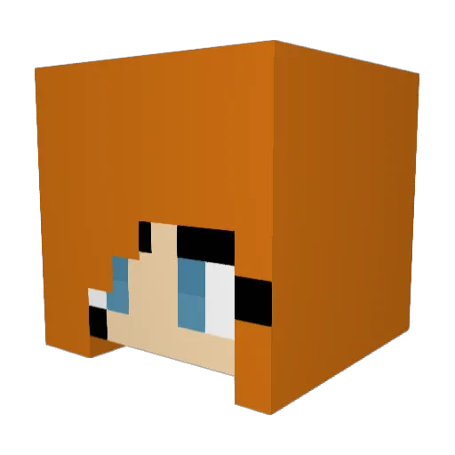 GatorBoi Minecraft avatar head, 3D render