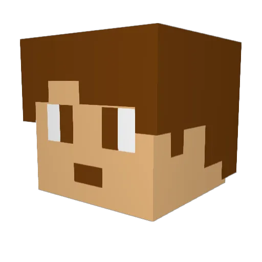 Gatorbrody Minecraft avatar head, 3D render