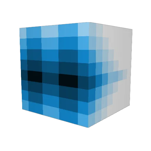 GattoMicio Minecraft avatar head, 3D render