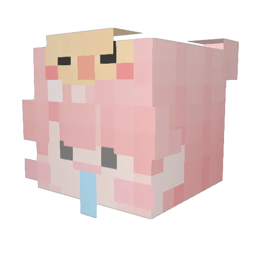 Gatu1212 Minecraft avatar head, 3D render