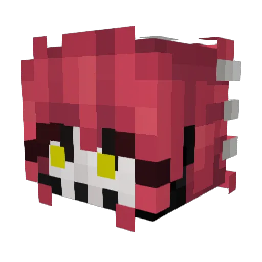 Gatusa3 Minecraft avatar head, 3D render