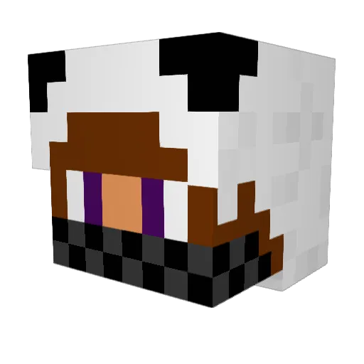Gauch0 Minecraft avatar head, 3D render