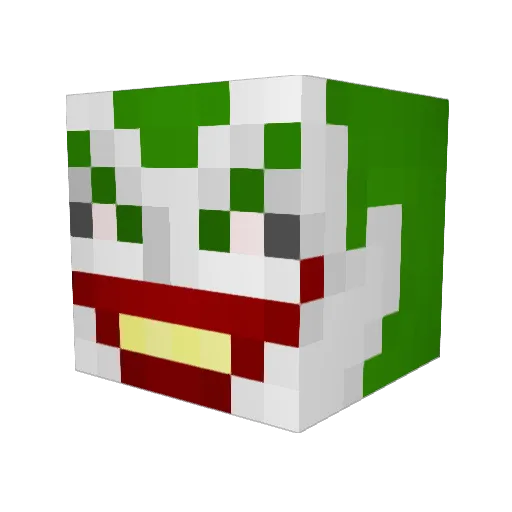 Gauji98 Minecraft avatar head, 3D render