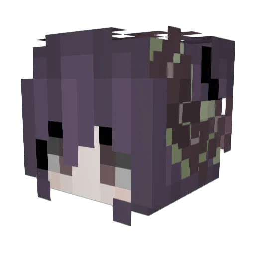Gaumarr Minecraft avatar head, 3D render