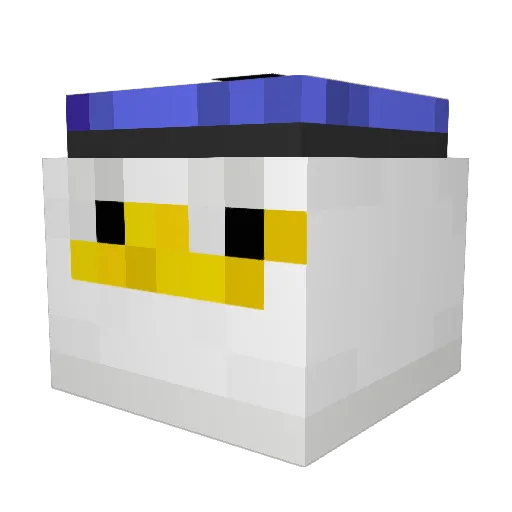 Gauranga10 Minecraft avatar head, 3D render