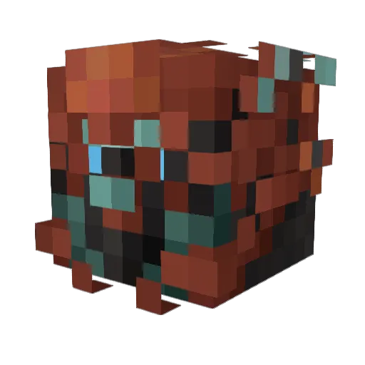 Gauss123 Minecraft avatar head, 3D render