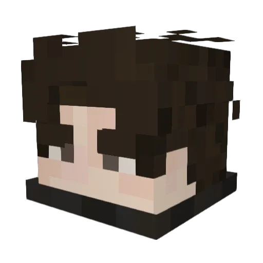 GaussArc Minecraft avatar head, 3D render