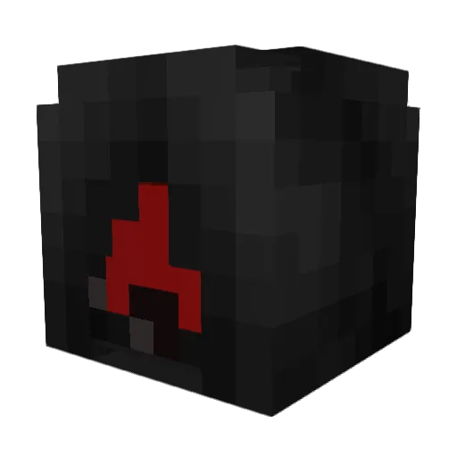 Gautox Minecraft avatar head, 3D render
